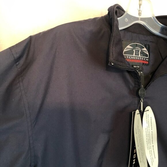 NWT Stormtech Performance Navy 1/4 Zip Windbreaker Jacket Mens  XS - Picture 6 of 16